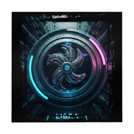 Zodiac sign Libra in cyberpunk era Future Mahjong Mats