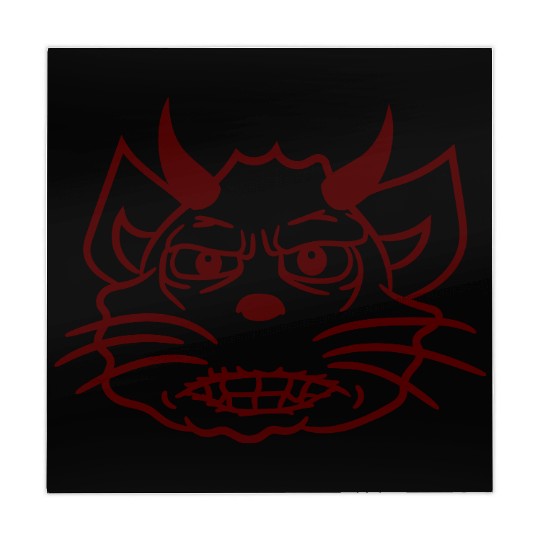 Demon Monster Cat Halloween Fun Horror Devil Horns Mahjong Mats