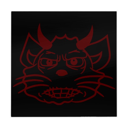 Demon Monster Cat Halloween Fun Horror Devil Horns Mahjong Mats