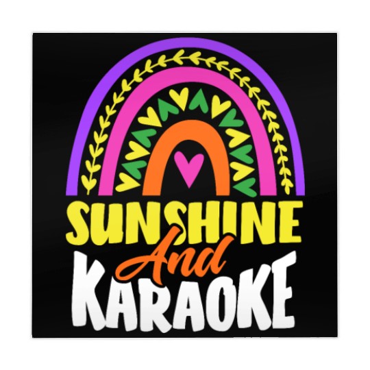 Sun And Karaoke Rainbow Heart Mahjong Mats