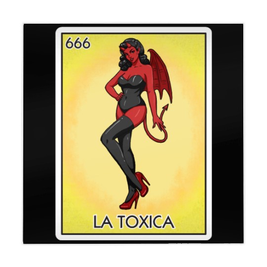 La Toxica Card Funny Toxic Women's La Toxica Mahjong Mats