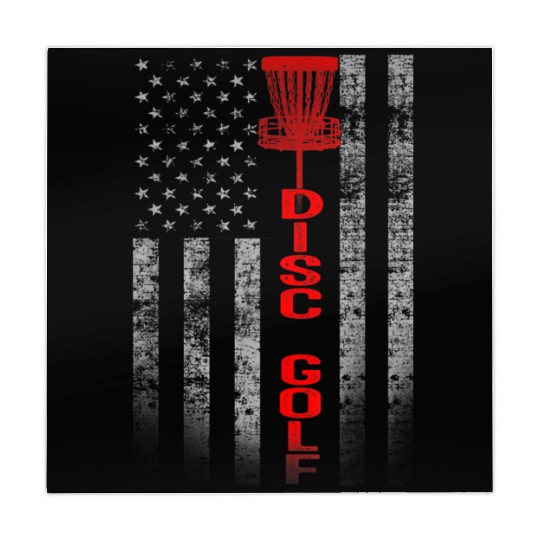 Disc Golf Basket US Flag Disc Golfers Mahjong Mats