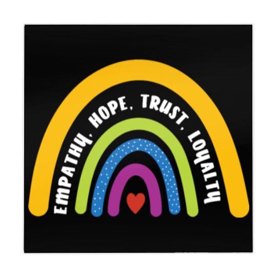 Empathy Hope Trust Loyalty Rainbow Mahjong Mats