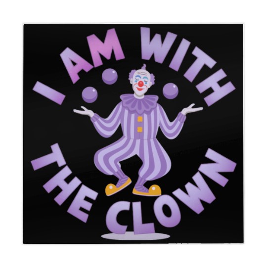 I Am With the Clown - Creepy & Funny Halloween Mahjong Mats