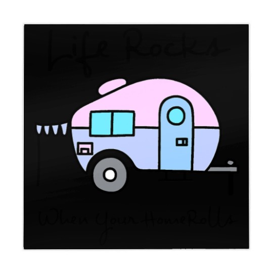 Camping Camper Life Rocks When Your Home Rolls Mahjong Mats