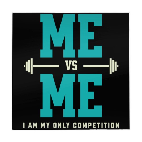 Me vs Me I Am My Only Competition Workout Saying Mahjong Mats