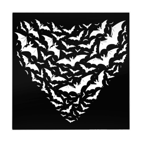 Elegant Flying Bats As A Swarm At Night Mahjong Mats