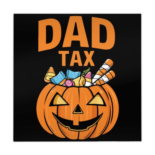 Dad Tax Halloween Pumpkin Candy for Dads kids Mahjong Mats