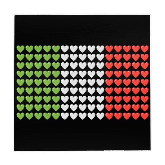 Italy HEARTS Flag Mahjong Mats
