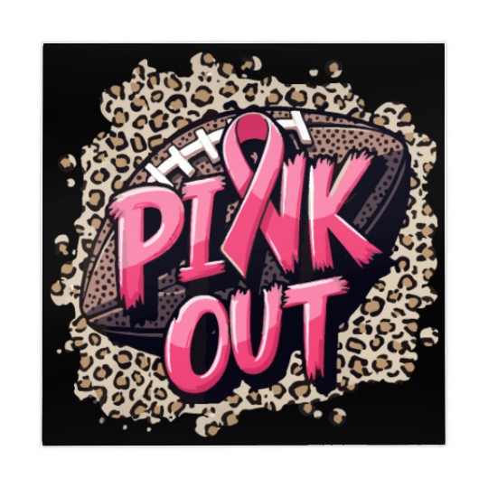 Pink Out Breast Cancer Football Coquette Bow Mom Mahjong Mats