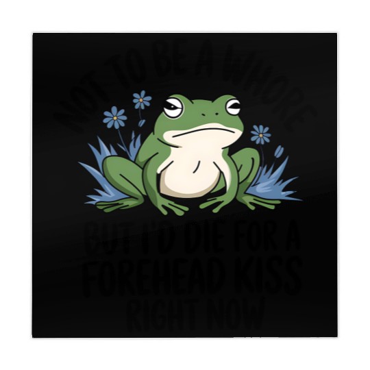 Funny Frog Forehead Kiss Sarcastic Frog Humor Mahjong Mats