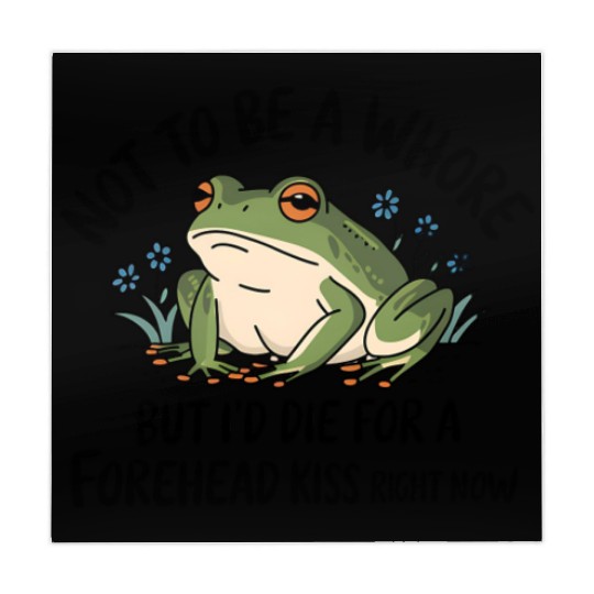 Funny Frog Forehead Kiss Sarcastic Frog Humor Mahjong Mats