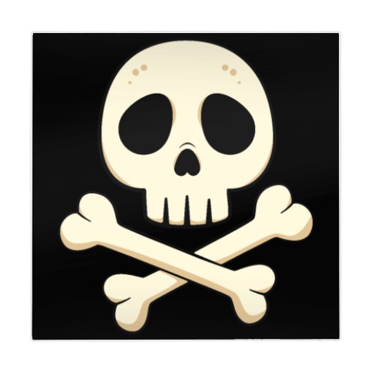 Cartoon skull and crossbones Mahjong Mats