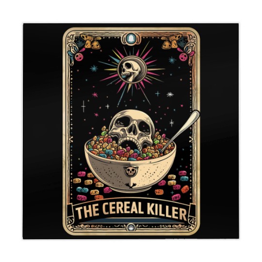 Cereal Killer Tarot Card Horror Movies True Crime Mahjong Mats