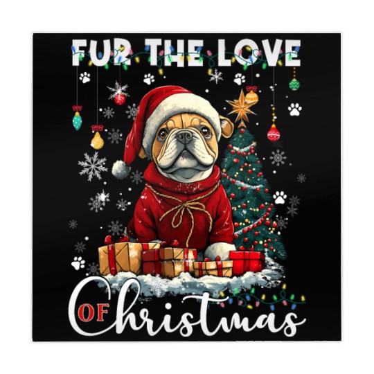 French Bulldog Christmas Tree Decoration Dog Lover Mahjong Mats