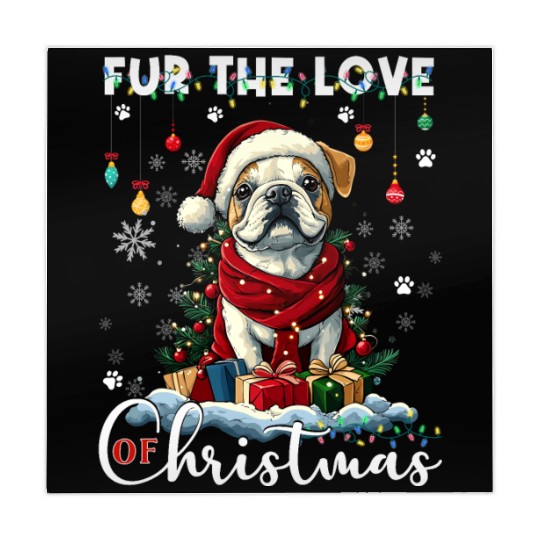 French Bulldog Christmas Tree Decoration Dog Lover Mahjong Mats