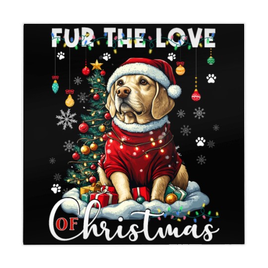Labrador Retriever Christmas Tree Decorations Dog Mahjong Mats