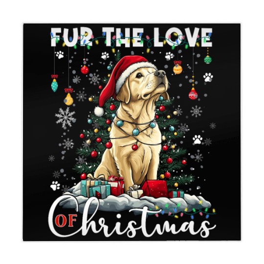 Labrador Retriever Christmas Tree Decorations Dog Mahjong Mats