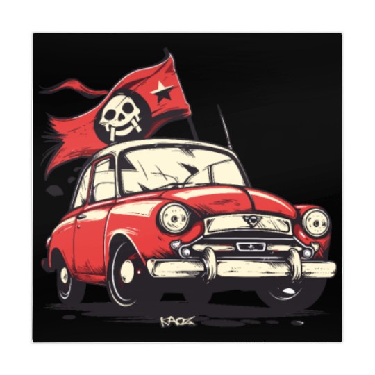 Communist Soviet Pirate Retro Car Mahjong Mats