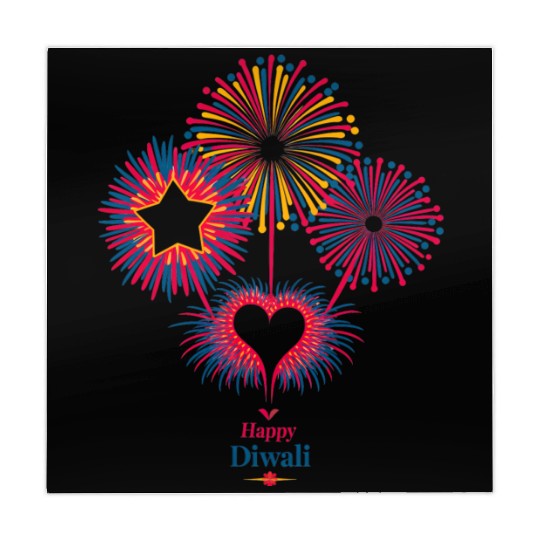 Fireworks for Diwali Celebration Mahjong Mats