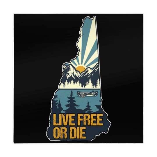 Live Free or Die Retro New Hampshire Nature Mahjong Mats