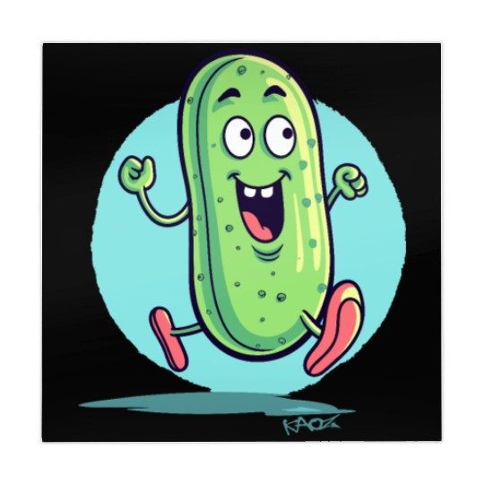 A Happy Running Pickle Mahjong Mats