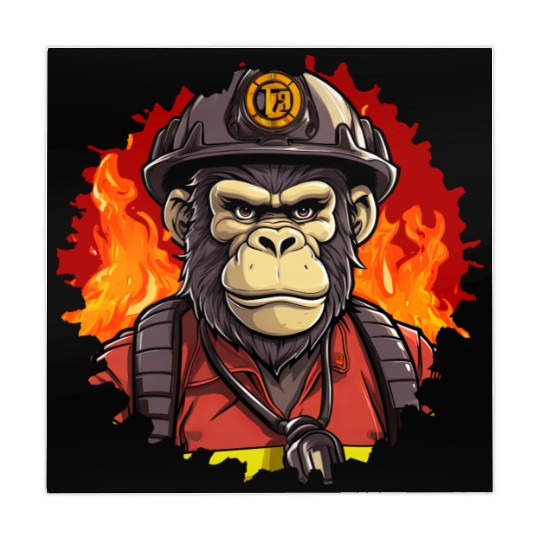 Firefighter monkeys Mahjong Mats