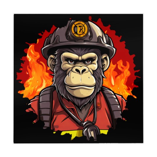 Firefighter monkeys Mahjong Mats