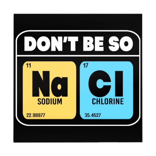 Organic Chemistry Molecular Salt Don't Be So Salty Mahjong Mats