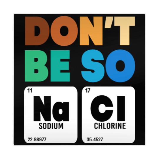 Organic Chemistry Periodic Table Don't Be So Salty Mahjong Mats
