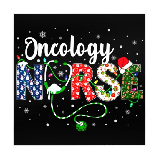 Oncology Nurse Xmas Santa Hat Nurse Christmas Mahjong Mats