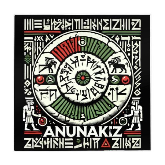 Anunakiz Eternal Akkadian Anunnaki Wheel Mahjong Mats