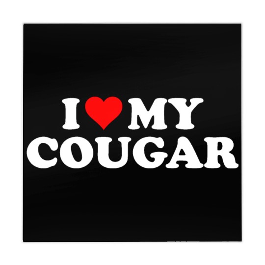 I Love Cougars Cougar Humor Valentine's Day 3BK1 Mahjong Mats