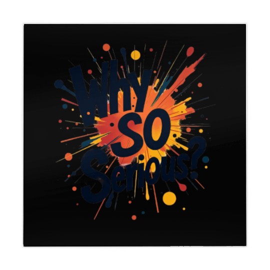 Why So Serious Chaotic Abstract Art Mahjong Mats