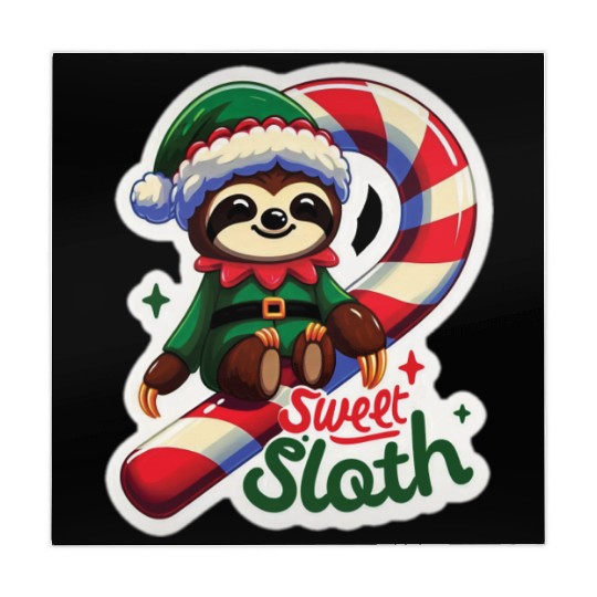 Adorable sloth dressed as an elf Mahjong Mats