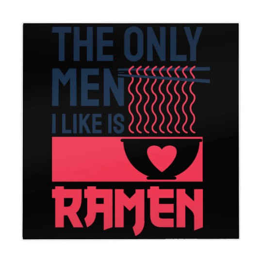 The Only Men I Like is Ramen Mahjong Mats