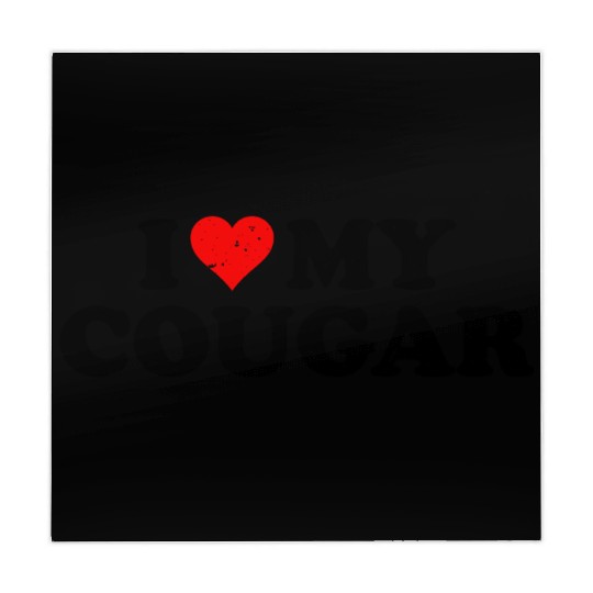 I Love Cougars Cougar Humor Valentine's Day 4WH1 Mahjong Mats