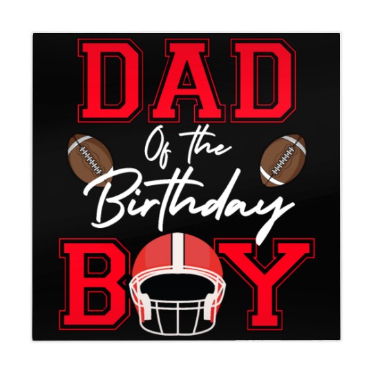 Dad of the Birthday Boy American Football Lover Mahjong Mats