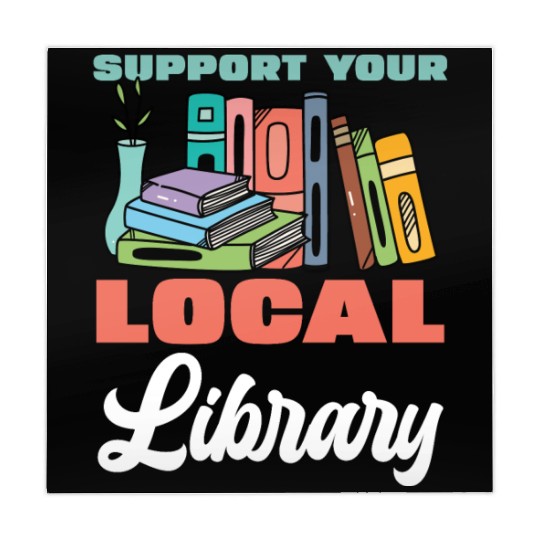 Support Your Local Library Books Reading Mahjong Mats