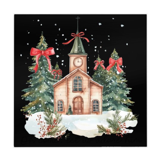 Oh Come Let Us Adore Him Funny Chrismas Jesus Mahjong Mats