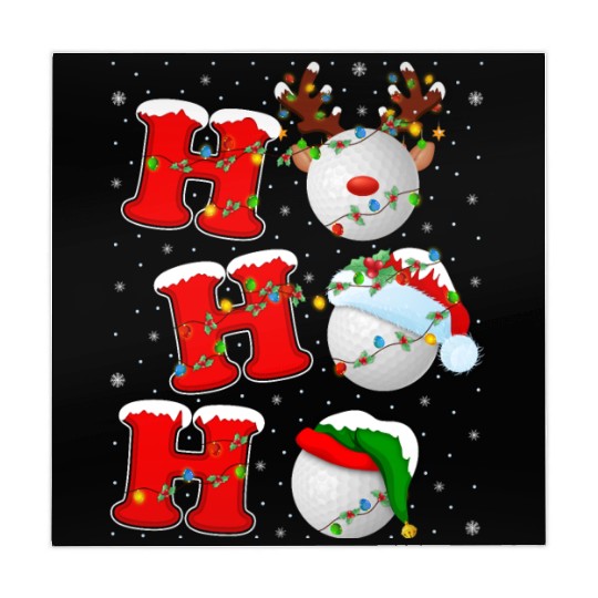Ho Ho Ho Golf Santa Christmas Mahjong Mats