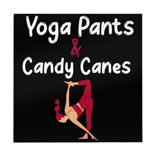 Yoga Pants & Candy Canes Christmas Yoga Mahjong Mats