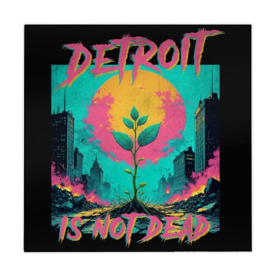 Detroit is not dead vintage retro punk Mahjong Mats