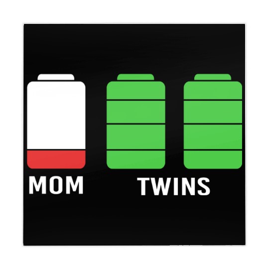 Funny Birthday Mama Twin Mom Low Battery Mahjong Mats