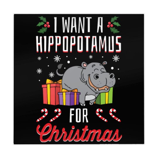 I Want A Hippopotamus For Christmas- Holidays Gift Mahjong Mats