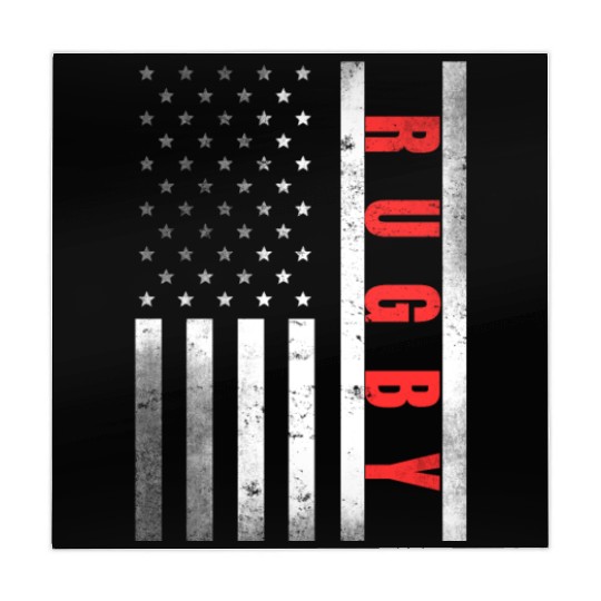 Rugby Player Vintage US Flag Proud Rugby Mahjong Mats