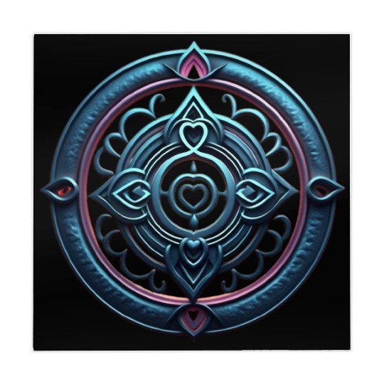 Sacred Heart Mandala Mahjong Mats