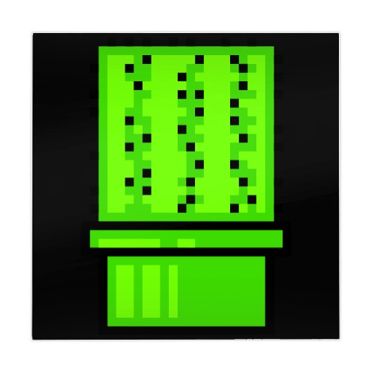 Cactus Cacti Retro Video Game Pixel Flower Pot Mahjong Mats