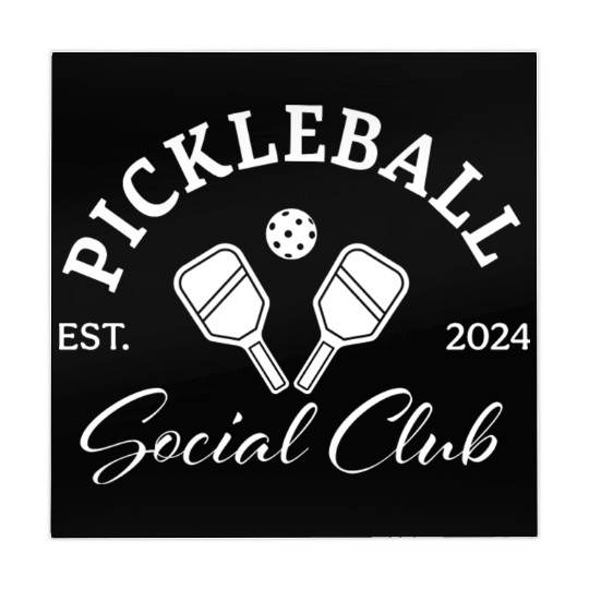 Pickleball Soociial Clubb Established 2024 Mahjong Mats
