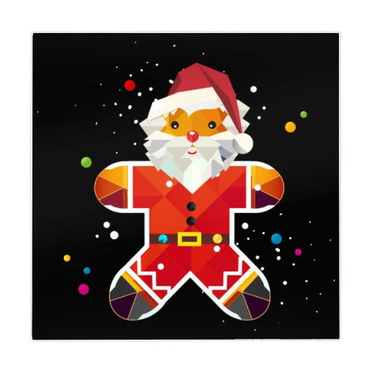 Gingerbread man in Santa design-Creative Christmas Mahjong Mats